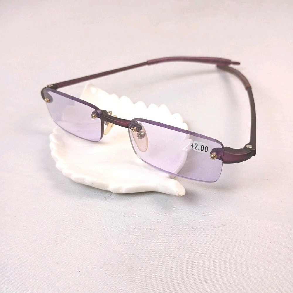 Vintage Sunglasses Reading Glasses Sax flexi-lite +2.00 Purple